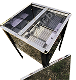 Стол для распечатывания сот конусный из нержавеющей стали L500