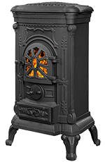 Печь-камин отопительная из чугуна Везувий А-07