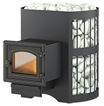 Стальная печь Везувий Оптимум Стандарт 14 дверь без стекла (топка без выноса)