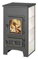 Печь-камин отопительный Везувий ПК-01 (270) бежевый