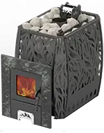 Печь для бани Теплодар Скала 12 Т со стеклом и закрытой каменкой