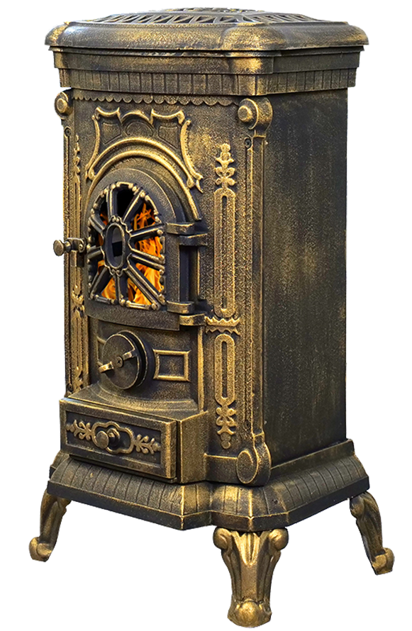 Печь-камин Везувий А-07 Золото Печь-камин отопительный Везувий А-07 золото