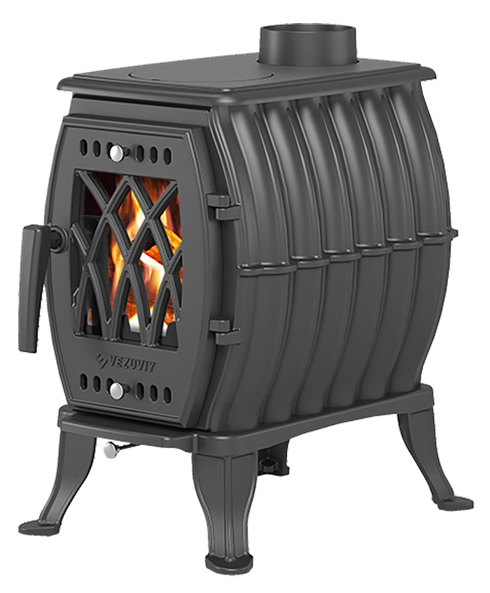 Печь-камин Везувий BX-05 Печь чугунная отопительная Везувий BX-05