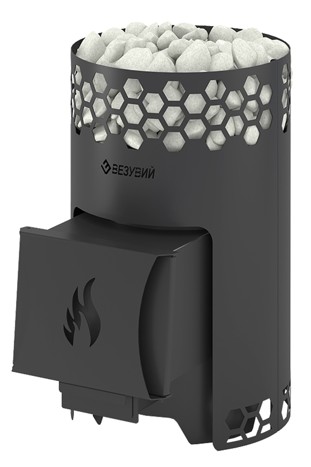 Стальная бюджетная печь для бани Везувий Пчелка Печь для бани Везувий Пчелка