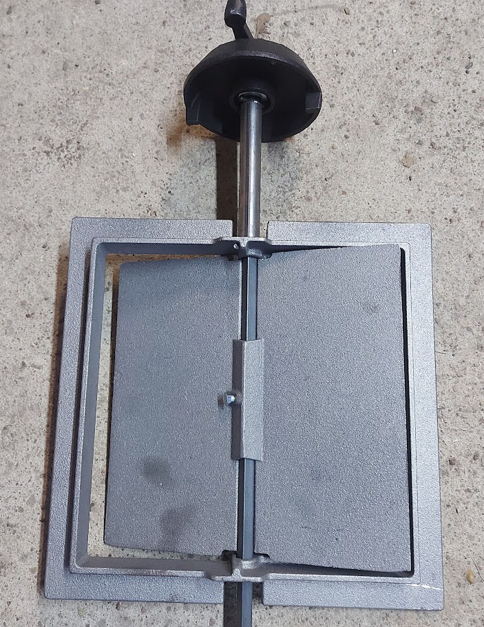 Обратная сторона задвижки чугунной ЗВП-2 Рубцовс Обратная сторона задвижки чугунной ЗВП-2 Рубцовск